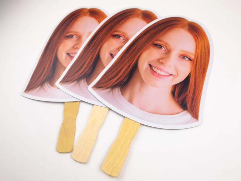 Custom Big Head with Your Photo - Fun Face Cutout - Big Heads on a Stick