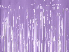 FOIL FRINGE PARTY CURTAIN LIGHT PURPLE (100X200CM)