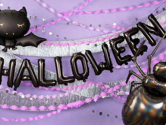 FOIL BALLOON HALLOWEEN BLACK (248X46CM) - FB216