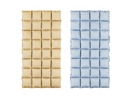 RECTANGULAR FOIL BALLOON BACKDROP DOUBLE-SIDED BEIGE-BLUE (72x143CM) 28"x56"