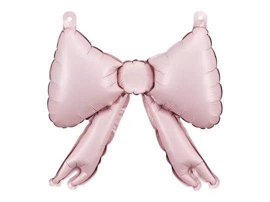 FOIL BALLOONS FOR GARLANDS BOW PINK (25.5X25CM) 11"