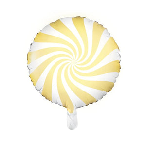 Light Yellow Candy Round Foil Balloon 18 in