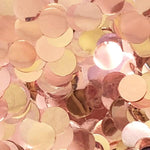 Rose Gold Confetti Foil 1" in