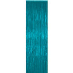 Turquoise Foil Door Curtain