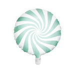 Mint Candy Round Foil Balloon 18 in