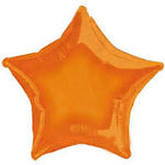 Orange Star Shaped Foil Balloon 9" (5 Units per package)