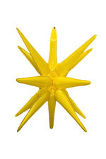 Starburst 3D Foil Balloon - 22" Yellow
