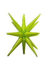 Starburst 3D Foil Balloon - 22" Light Green