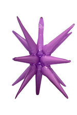 Starburst 3D Foil Balloon - 22" Pastel Purple
