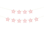 Star Baby Shower Banner 10FT LIGHT PINK