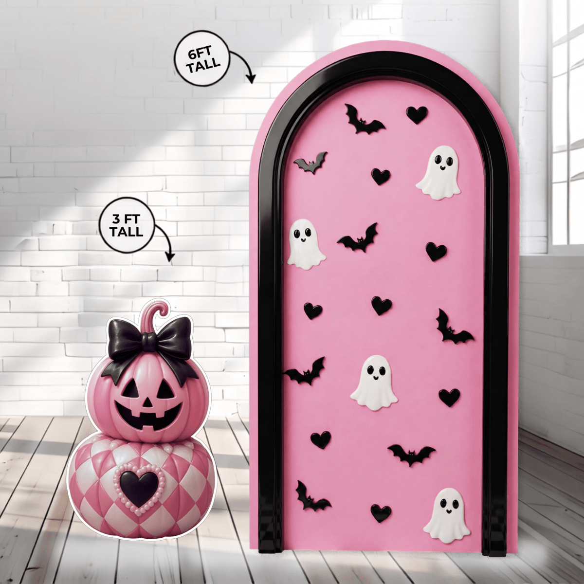 Premium Halloween Pink Backdrop Bundle