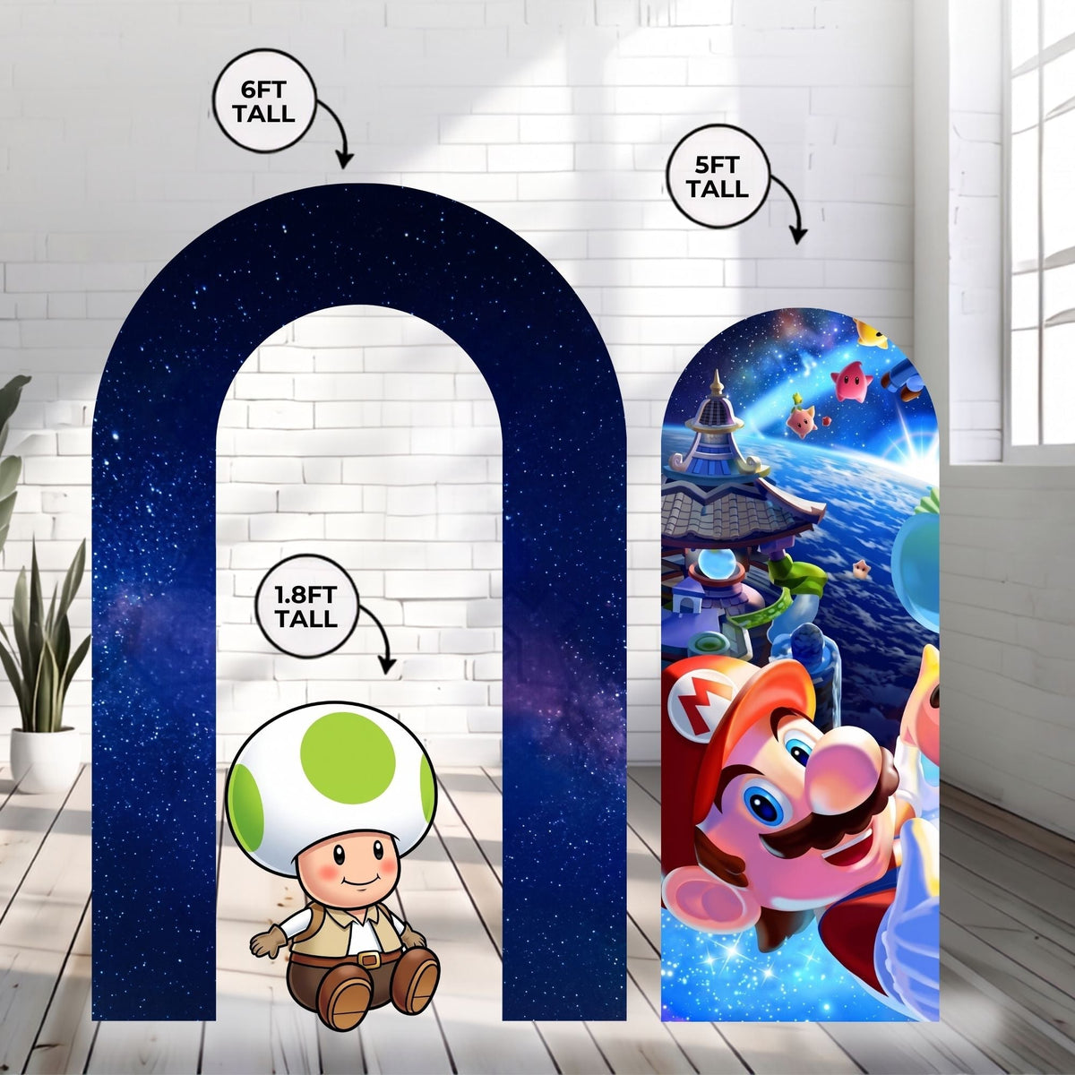 Premium Super Mario Galaxy Backdrop Bundle