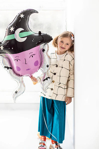 Purple Witch Foil Balloon 34"