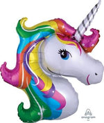 Rainbow Unicorn Shaped Foil Balloon 30"