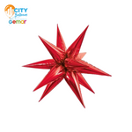 Starburst 3D Foil Balloon - 26 in. Red