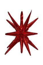 Starburst 3D Foil Balloon - 22" Red
