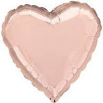 Rose Gold Heart Shaped Foil Balloon 4" (5 Units per package)