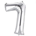 Number 7 Silver - 14" in