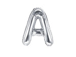 Silver Foil Letter A - 14 in. - PartyDeco USA