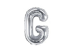 Silver Foil Letter G - 14 in. - PartyDeco USA