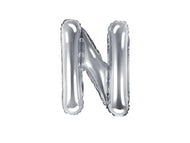 Silver Foil Letters (A to Z) - 14 in. - PartyDeco USA