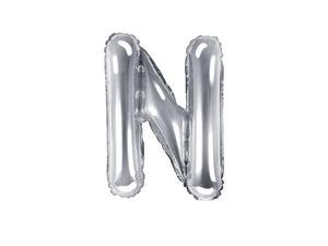 Silver Foil Letters (A to Z) - 14 in. - PartyDeco USA