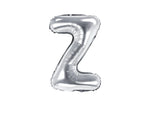 Silver Foil Letter Z - 14 in. - PartyDeco USA