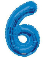 Number 6 Blue - 34" in