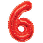 Number 6 Red - 34" in