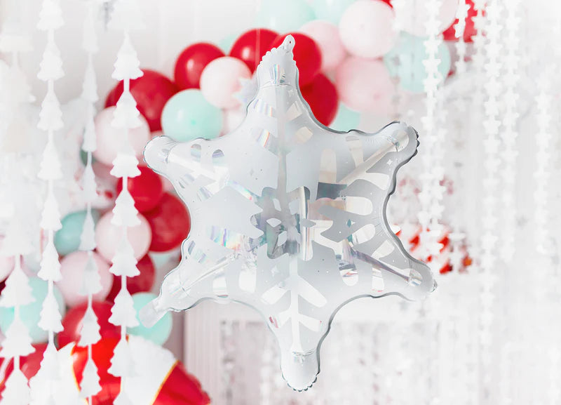 Snowflake Holographic Foil Balloon 26in