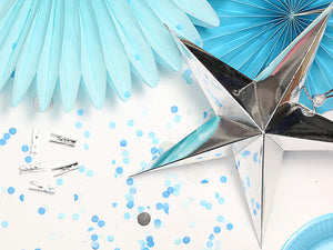 Silver Paper Star Decoration 18 in. PartyDeco USA