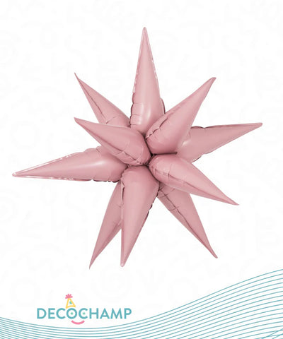 Baby Pink Starburst 3D Deco champ 40