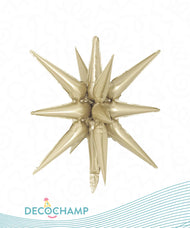 Champagne Starburst 3D Deco champ 22"