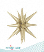 Champagne Starburst 3D Deco champ 22"