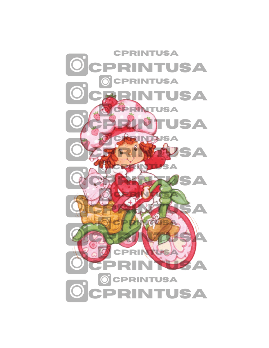 STRAWBERRY SHORTCAKE BIKE CUT OUT