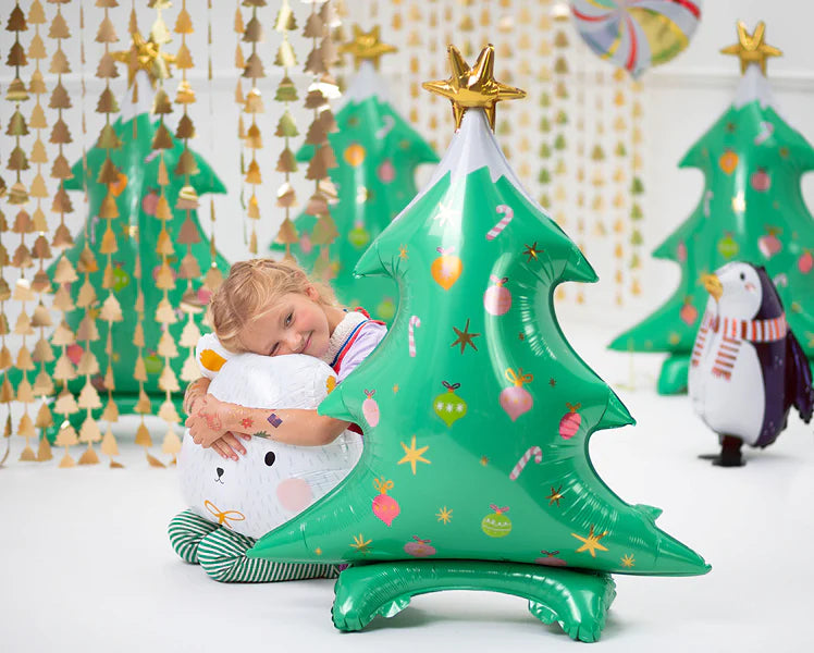 Standing Christmas Tree Foil Balloon 37in