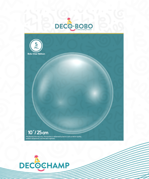 DecoBobo l Clear Bubble 10" (Pack of 5)