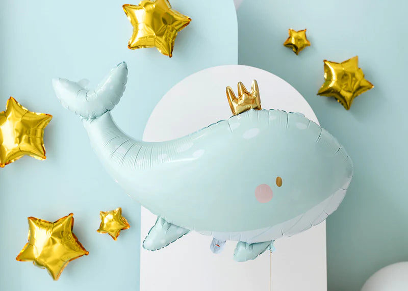 Cute Whale Foil Balloon 30 in