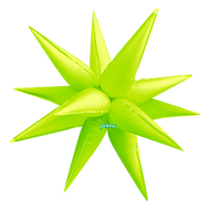 Non-Foil Starburst 3D Balloon -26in. (Choose Color)