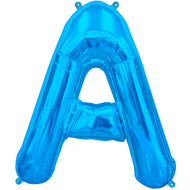Letter A to Z  Blue Foil Balloon - 34"  (Choose your Letter)