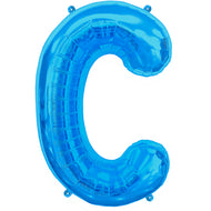 Letter A to Z  Blue Foil Balloon - 34"  (Choose your Letter)