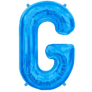 Letter A to Z  Blue Foil Balloon - 34"  (Choose your Letter)