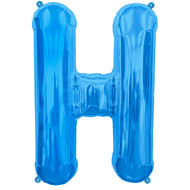 Letter A to Z  Blue Foil Balloon - 34"  (Choose your Letter)
