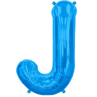 Letter A to Z  Blue Foil Balloon - 34"  (Choose your Letter)