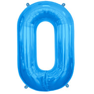 Letter A to Z  Blue Foil Balloon - 34"  (Choose your Letter)
