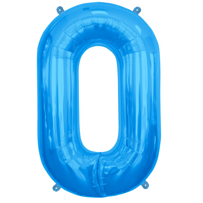 Letter A to Z  Blue Foil Balloon - 34"  (Choose your Letter)