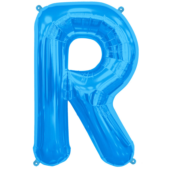 Letter A to Z  Blue Foil Balloon - 34"  (Choose your Letter)