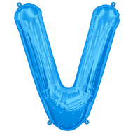 Letter A to Z  Blue Foil Balloon - 34"  (Choose your Letter)