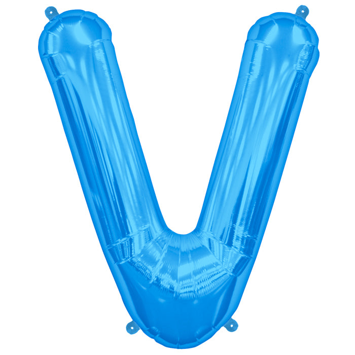 Letter A to Z  Blue Foil Balloon - 34"  (Choose your Letter)