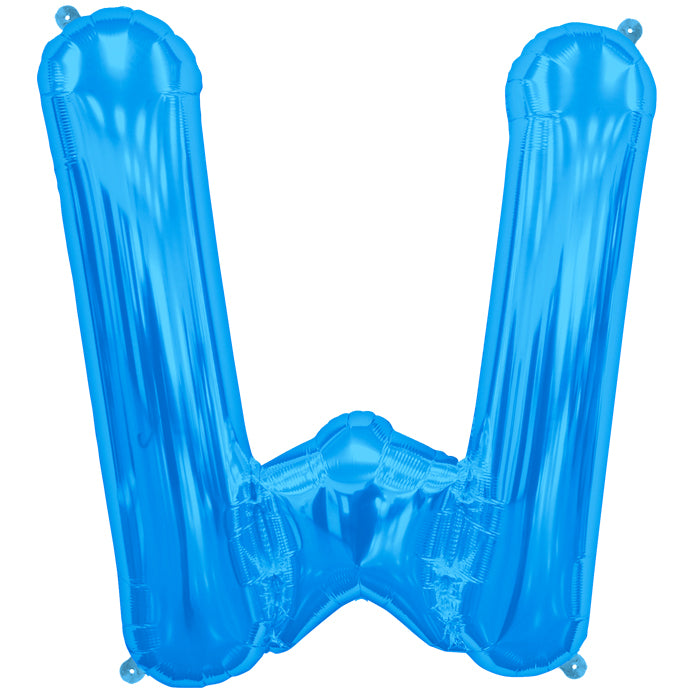 Letter A to Z  Blue Foil Balloon - 34"  (Choose your Letter)